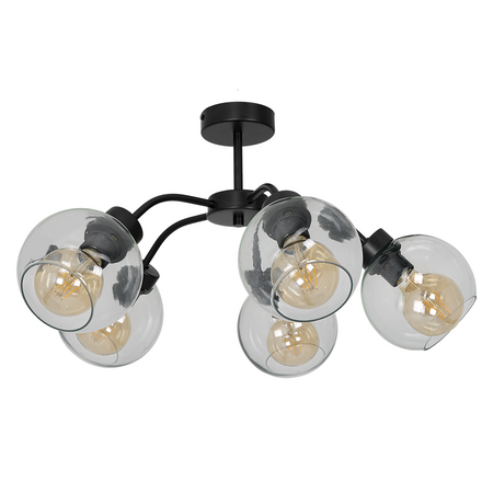 Milagro - Lampa sufitowa SOFIA CLEAR 5xE27