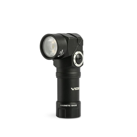 Latarka przenośna LED czołowa 2w1 10W 600lm IP66 5000K Luminus SST20 USB magnetyczna VLF-A244RH
