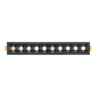 Lampa liniowa Led podtynkowa 20W 3000K czarna JDL-10T