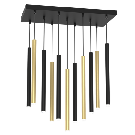 Milagro - Lampa wisząca MONZA BRASS 11xG9 max 8W LED