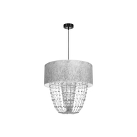 Milagro - Lampa wisząca ALMERIA SILVER/BLACK 1xE27