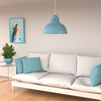 Lampa wisząca CORIN BLUE 1xE27