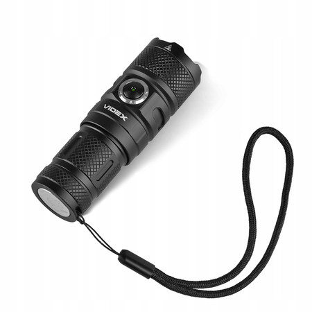 Latarka LED Videx 1500 Lumenów Barwa 5000K USB C IP66 Zasięg do 220m VLF-A298