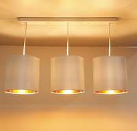 atlanta lampa wisząca biały 3x40w e27 abażur biały