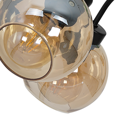 Milagro - Lampa sufitowa SOFIA AMBER 5xE27