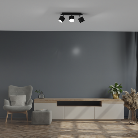 Milagro - Lampa sufitowa DIXIE BLACK 3xGX53