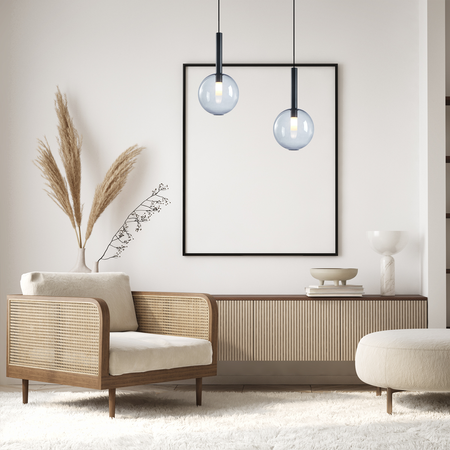 Milagro - Lampa wisząca NIKO BLACK 1xG9 fi 200