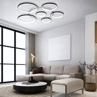 LAMPA DEKORACYJNA SUFIT 140W CZARNA + Pilot DL-F04 GIRONA