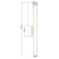 Kinkiet Linea 61 cm biały LED CCT