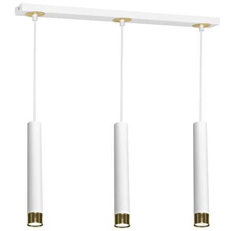 Milagro - Lampa wisząca DANI WHITE/GOLD 3xGU10