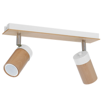 Milagro - Lampa sufitowa BARON WHITE 2xGU10