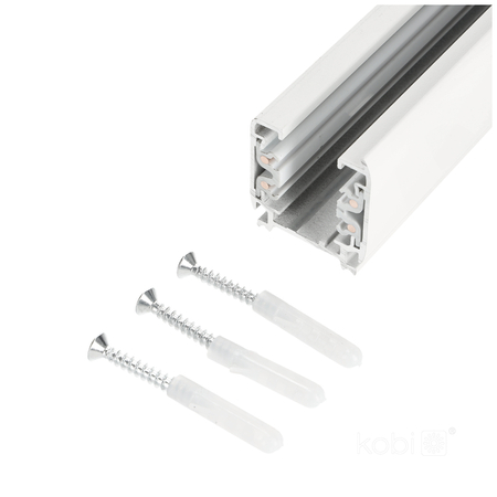 Szynoprzewód 3-obwodowy 2m biały Kobi