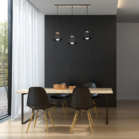 Milagro - Lampa wisząca DAMA BLACK 3xE27
