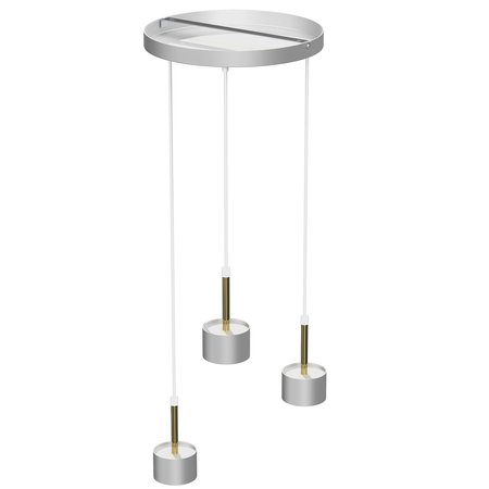 Lampa wisząca Arena 3xGX53 Biały/Złoty