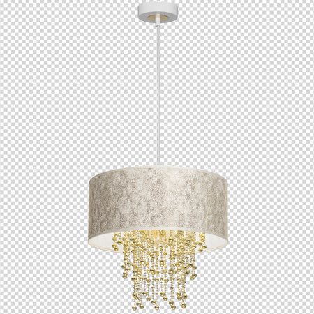 Milagro - Lampa wisząca ALMERIA WHITE/GOLD 1xE27
