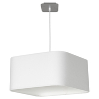 Milagro - Lampa wisząca NAPOLI WHITE/CHROME 1xE27