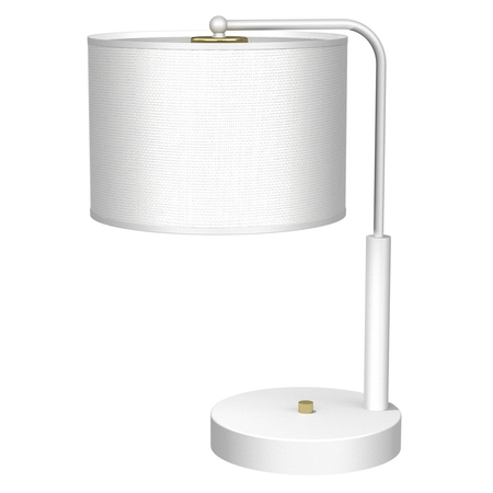 Milagro - Lampa gabinetowa ALBION  BIEL / BAWEŁNA 1xE27