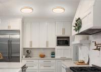 LAMPA SUFITOWA GANDAVA PLAFON 18W LED BIAŁO DREWNIANY 4000K