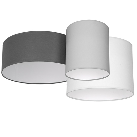 Milagro - Lampa sufitowa STAN GREY 3xE27