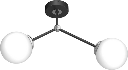 Lampa sufitowa JOY BLACK 2xE14
