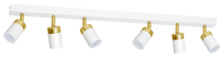 Milagro - Lampa sufitowa JOKER WHITE/GOLD 6xGU10