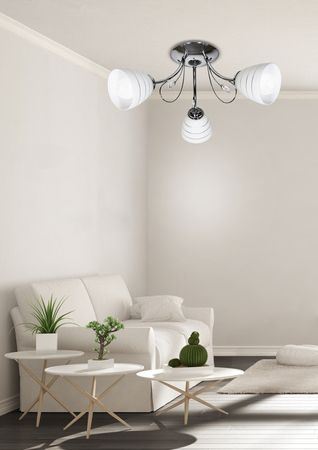 SIMPLI LAMPA WISZĄCA 3*40W E27  CHROM  Z KRYSZTAŁKIEM+KLOSZ Z PASKIEM