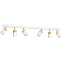 Milagro - Lampa sufitowa JOKER WHITE/GOLD 6xGU10