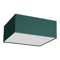 Milagro - Lampa sufitowa VERDE GREEN kwadrat 3xE27 50cm