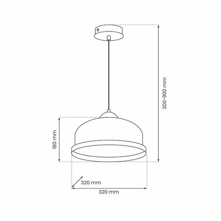 Lampa wisząca STUDIO WHITE 1xE27