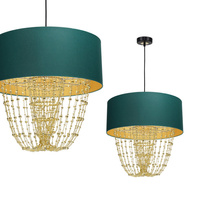 Milagro - Lampa wisząca ALMERIA GREEN/GOLD 1xE27