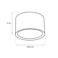 Tuba GX53 natynkowa biała CY-27