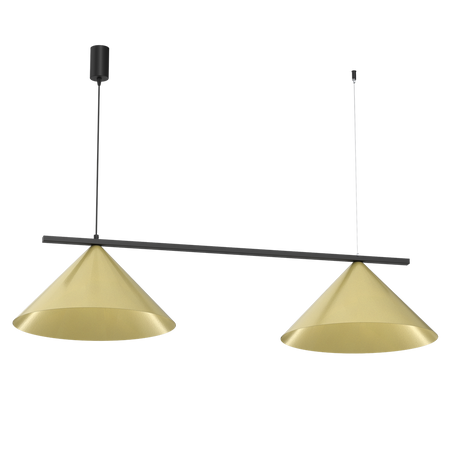 Milagro - Lampa wisząca CAPITAL CZARNO-ZŁOTY 2XGX53