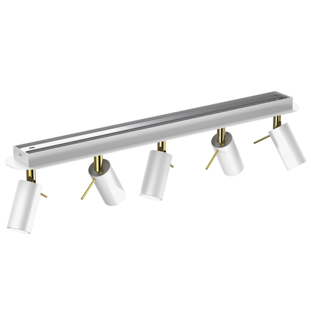 Milagro - Lampa sufitowa PRESTON GOLD/WHITE 5x mini GU10