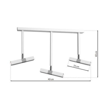 Milagro - Lampa sufitowa CASTRO WHITE / CHROME 3xG9