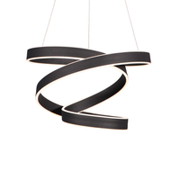 Milagro - Lampa wisząca ANDROMEDA BLACK 100W LED