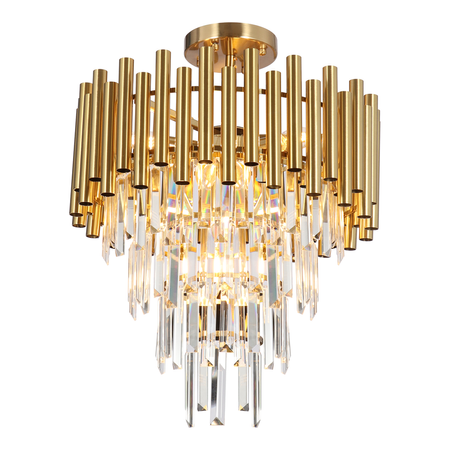Milagro - Lampa sufitowa MADISON GOLD 9xE14