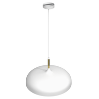 Milagro - Lampa wisząca LINCOLN WHITE/GOLD 1xE27 45cm