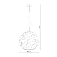 Lampa wisząca Reus biała 3xE27