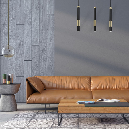 Milagro - Lampa wisząca DALLAS GOLD 3x miniGU10