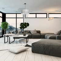 Milagro - Lampa wisząca ALMERIA SILVER/BLACK 1xE27