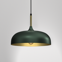 Milagro - Lampa wisząca LINCOLN GREEN/GOLD 1xE27 35cm