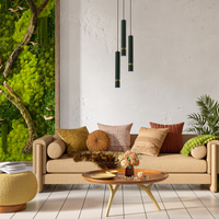 Milagro - Lampa wisząca JOKER GREEN/GOLD 3xGU10