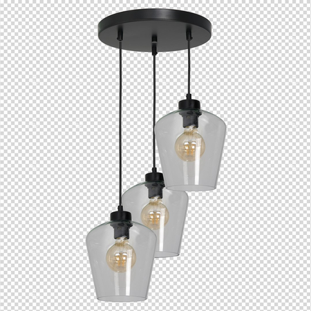 Milagro - Lampa wisząca SANTIAGO CLEAR 3xE27