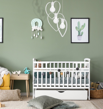 Milagro - Lampa wisząca AMORE WHITE 3xE27
