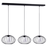 Milagro - Lampa Wisząca KRONOS BLACK 3xE14
