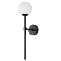 Kinkiet Piruleta czarny IP44 1xG9