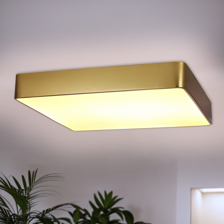 QUATTRO LAMPA PLAFON KWADRATOWY 30X30 12W LED ZŁOTY IP44