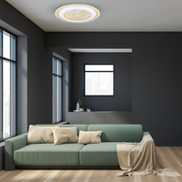 Milagro - Plafoniera LED ZONDA GOLD 48W z wentylatorem