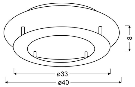 Candellux - Merle Lampa Sufitowa Plafon 40 18W Led 3000K Biały