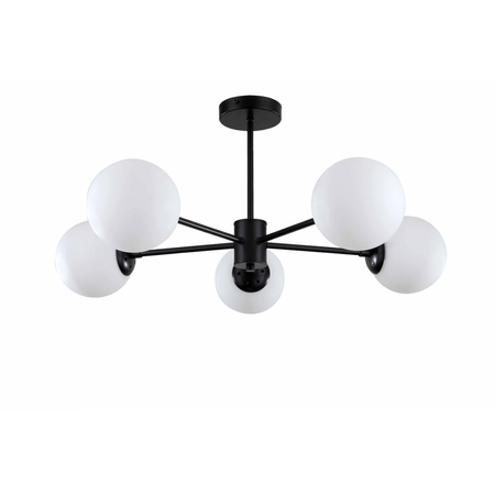 Lampa wisząca Roma 5 czarna 5xE14